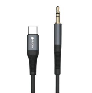 كابل محول Buddy AU50 Type-C إلى 3.5 ملم – محول صوت DAC، يدعم الشريحة الذكية، جودة Hi-Fi، متوافق مع جميع الهواتف الحديثة