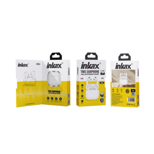 سماعة أذن لاسلكية INKAX T06G TWS بتصميم رياضي، USB-C، صوت جهير قوي