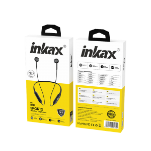 سماعة بلوتوث رياضية لاسلكية INKAX AEH-03 – بطارية 130mAh ووقت تشغيل 7–10 ساعات