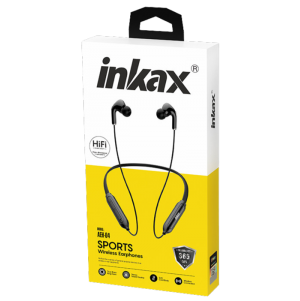 سماعة بلوتوث رياضية لاسلكية INKAX AEH-04 – بطارية 130mAh ووقت تشغيل 7–10 ساعات