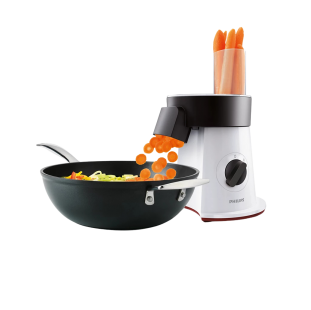 آلة تحضير السلطة PHILIPS HR1388/81 – قوة 200 وات و6 أقراص لتقطيع مثالي