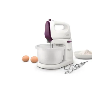 مضرب وعجان PHILIPS Viva Collection HR3745/11 – قوة 450 وات مع وعاء ذاتي التشغيل 3 لترات