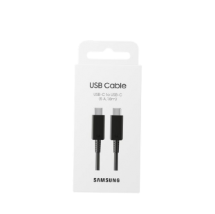 كابل سامسونج USB-C إلى USB-C قدرة 5 أمبير – شحن فائق السرعة بطول 1.8 متر